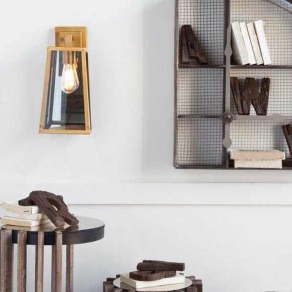 MERCANA VERDEBEKIA WALL Sconce LAMP Gold - Picture 1 of 4